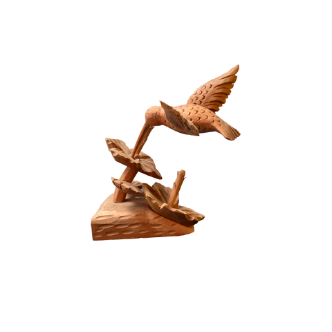 Wooden Carved Hummingbird